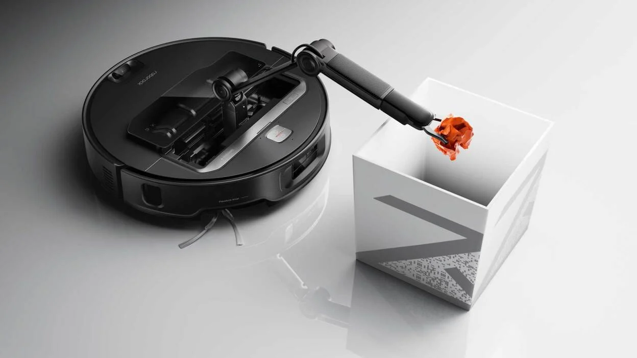 The Robot Vacuum with a Grabbing Arm